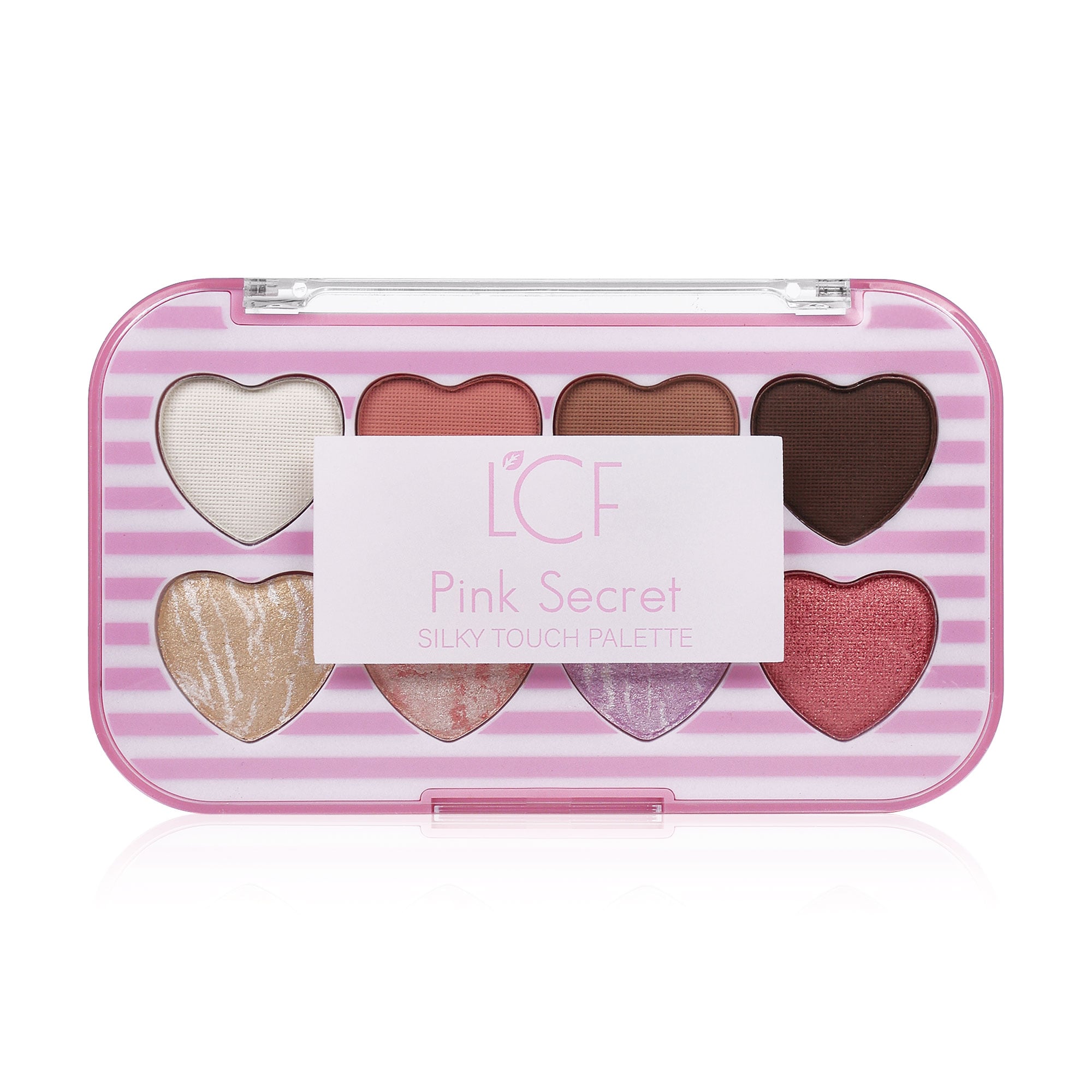 Палетка тіней для повік LCF Pink Secret Silky Touch Palette, 8 відтінків, 8 г