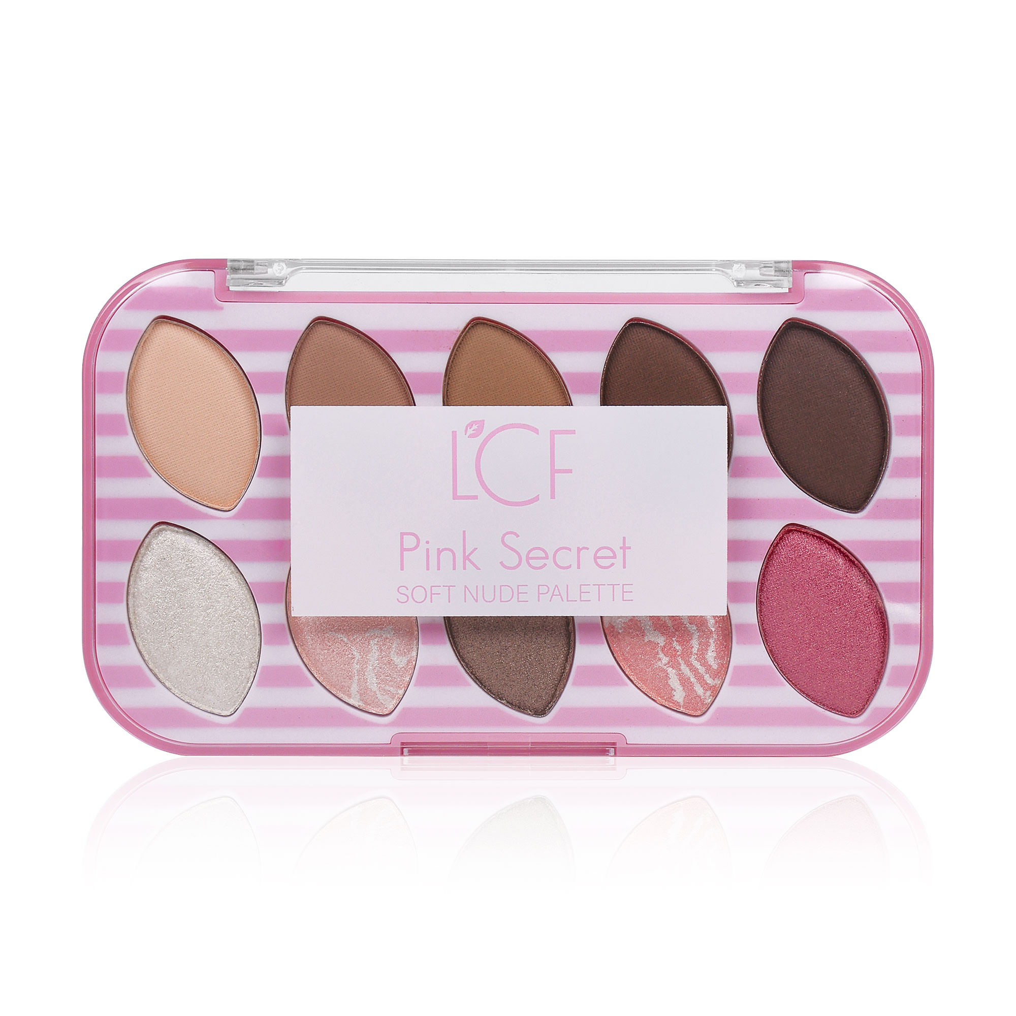 Палетка тіней для повік LCF Pink Secret Soft Nude Palette, 10 відтінків, 10.8 г